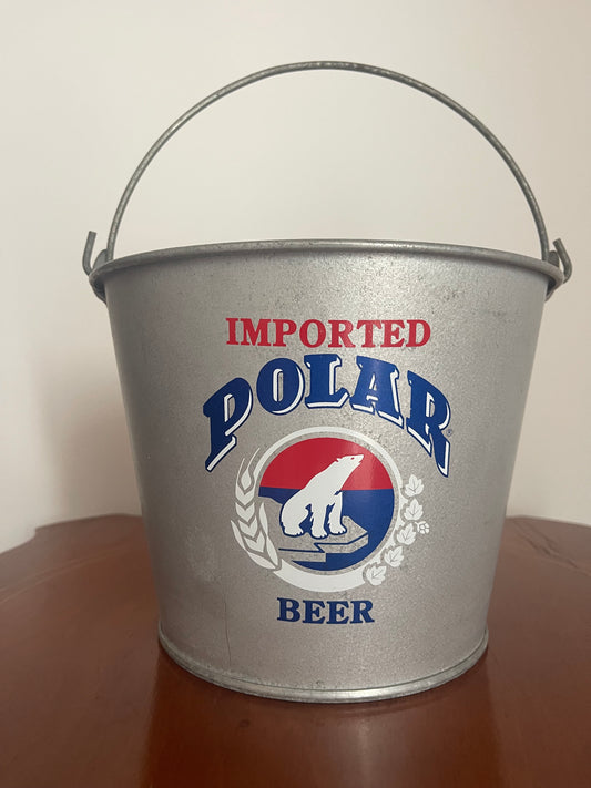 Secchio Portaghiaccio Polar Beer in Latta – Vintage Originale
