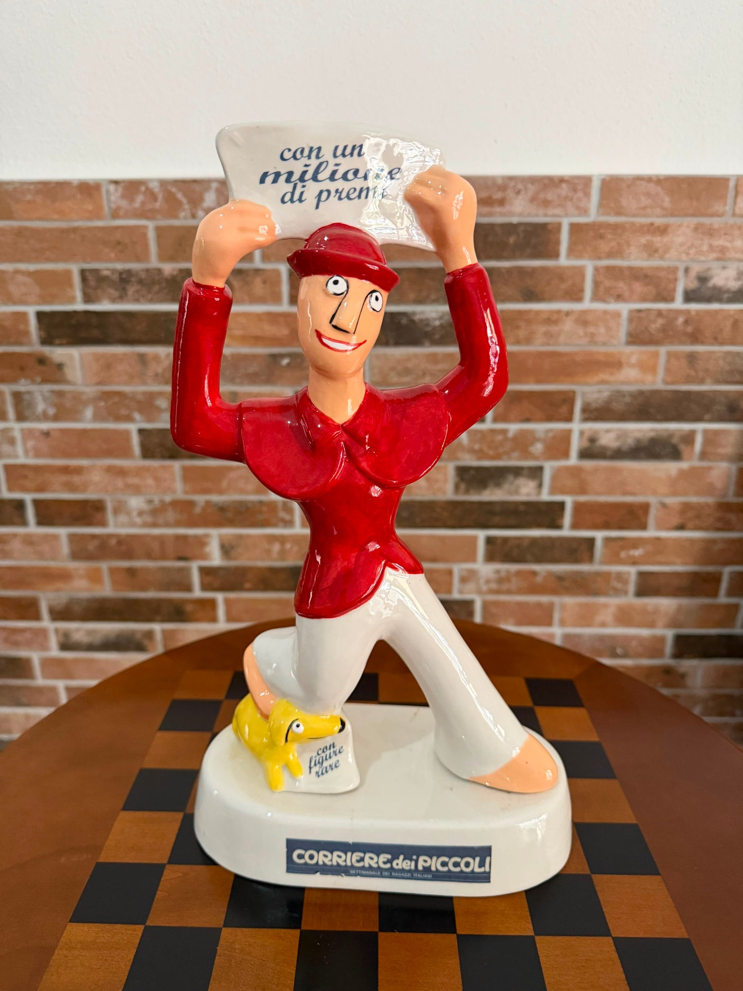 Scultura “Il Signor Bonaventura – Un Milione” – Corriere dei Piccoli – Ceramica – H 35 cm