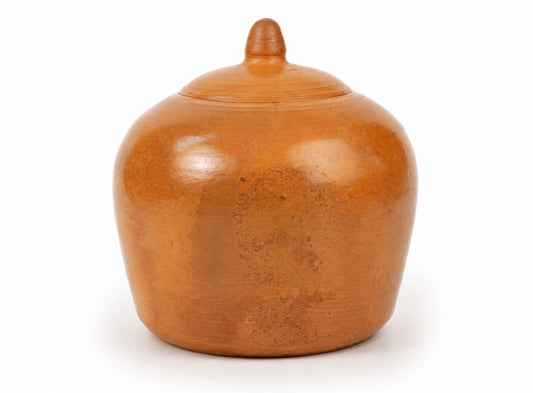 Brocca Sarda in Ceramica Artigianale con Doppio Manico e Tappo in Sughero