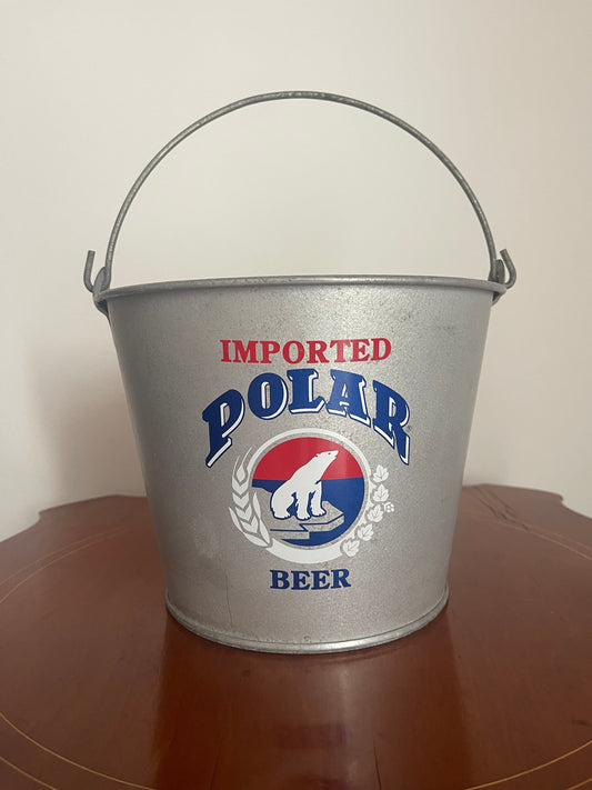 Secchio Portaghiaccio Polar Beer in Latta – Vintage Originale