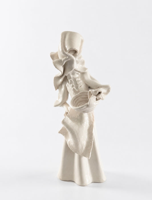 Statuina in Ceramica Stelio Mola – Cagliari | Figura Femminile Sardegna – 18 cm